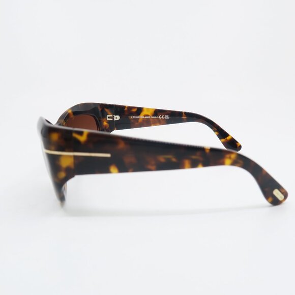 Tom Ford TF 1065 52F Brianna 55mm Havana/Brown Gradient New Women\'s Sunglasses. Tom Ford Sunglasses FT1065 52F Brown Tortoiseshell Polarized  main image 2